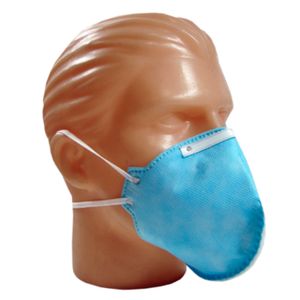 Máscara Respirador Descartável Dobrável sem Válvula PFF2 N95 Azul com 1un. Descarpack