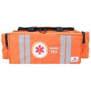 Bolsa de Atendimento Pré-Hospitalar APH-730 SAMU Laranja Fibra Resgate