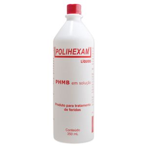 Solução com PHMB 0,1% para Limpeza de Feridas Polihexam 350ml Helianto