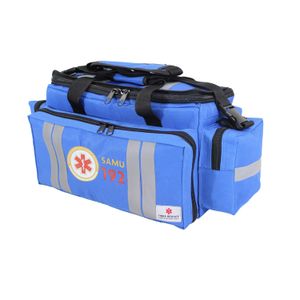 Bolsa de Atendimento Pré-Hospitalar APH-733 SAMU Impermeável Azul Fibra Resgate
