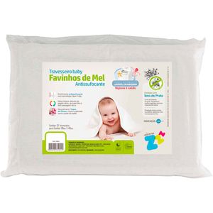 Travesseiro Antissufocante Baby Favos de Mel 100% Lavável 30 x 40cm Fibrasca