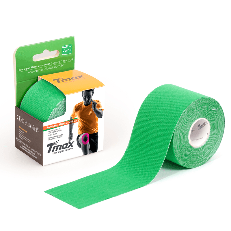 Bandagem-Elastica-Tmax-Kinesio-5cm-x-5m-Verde