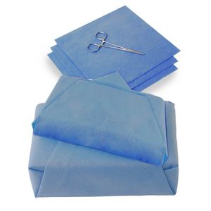 Wraps para Esterilização PolarFix Pesado 50g Azul 40 x 40cm com 50un.