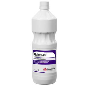 Riohex 4% Solução Alcoólica Degermante Tópica Antisséptica 1L Rioquímica