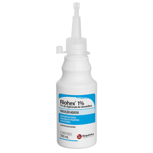 Riohex 1% Solução Aquosa Tópica Antisséptica 100ml Almotolia Rioquímica