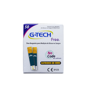 Tiras para Teste Glicemia Free com 50un. G-tech