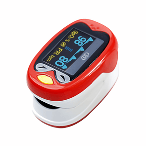 Oxímetro de Pulso Pediátrico Recarregável USB Vermelho K1 BIC