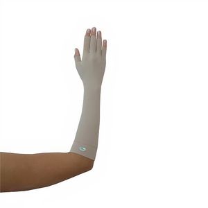Luva para Proteção Solar FPU 50+ Longa ½ Dedo Bege Famara