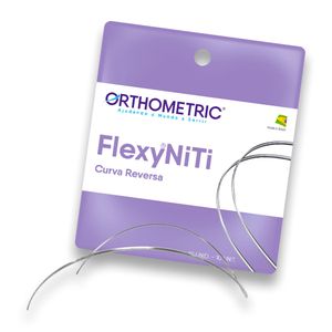 Arco Flexy Niti Reverse Curve Retangular 0,016x0,016 Inferior Orthometric
