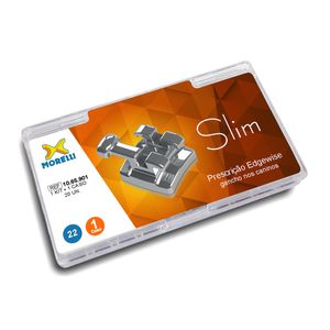 Kit De Bráquetes 01 Caso Prescrição Edgewise Slim .022 Gancho Canino Morelli