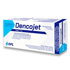 Agulha Gengival Dencojet 27G Longa 100un. Nova DFL