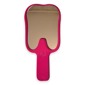 Espelho de Mão Dente Rosa Agir