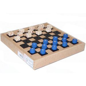 Jogo de Damas Adaptado em MDF com Estojo