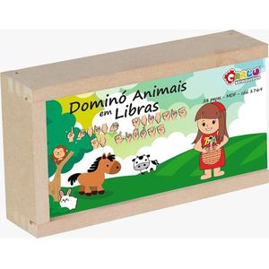 Dominó em Libras Animais 28 Peças
