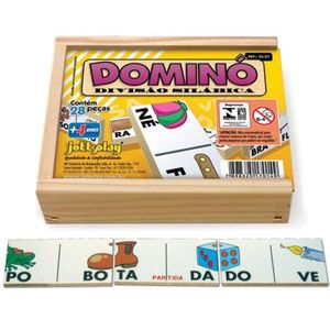 Dominó Divisão Silábica com Figuras 28 Peças