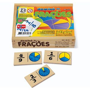 Dominó de Frações com Figuras 28 Peças