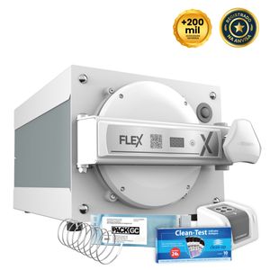 Autoclave Flex 21L Branco com Kit Biossegurança