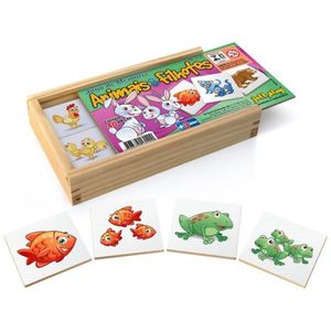Jogo da Memória Animais e seus Filhotes 40 Peças