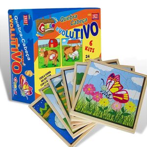 Kit Quebra-Cabeça Evolutivo 6un.