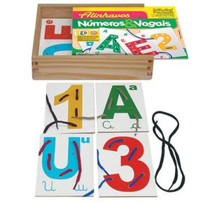 Alinhavos Números e Vogais 15 Placas