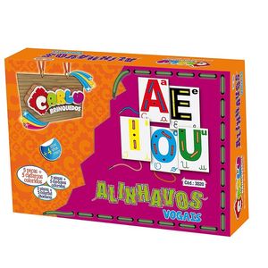 Alinhavos Vogais em MDF 5 Bases