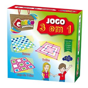 Jogo da Velha, Damas e Trilha 3 em 1