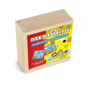 Jogo da Memória Animais e Filhotes 40 Peças