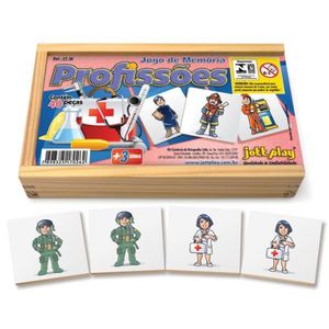 Jogo da Memória Profissões 40 Peças