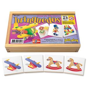 Jogo da Memória Brinquedos 40 Peças