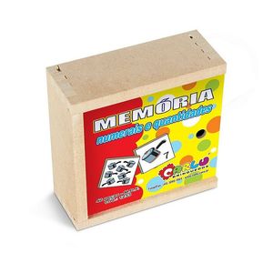 Jogo da Memória Numerais e Quantidades 40 Peças