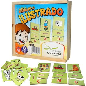 Alfabeto Ilustrado 78 Peças