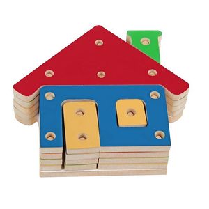 Troque e Encaixe as Cores Casa 20 Peças