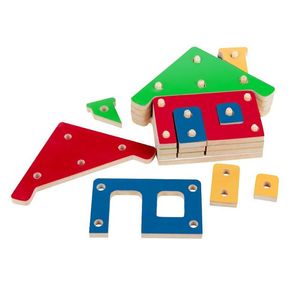 Troque e Encaixe as Cores Casa 20 Peças