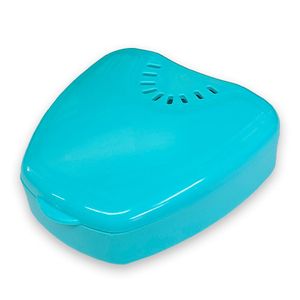 Caixa para Aparelho Ortodôntico de Bolso Azul Turquesa 5un.