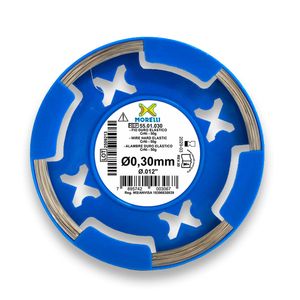 55.01.030 Fio Ortodôntico Duro Elástico Crni Redondo 0,30mm (.012") Rolo 50g