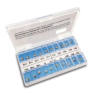 Kit de Bráquetes 01 Caso Roth Standard 0.22 Gancho Canino