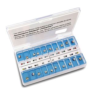Kit de Bráquetes 01 Caso Prescrição Roth Standard 0.22