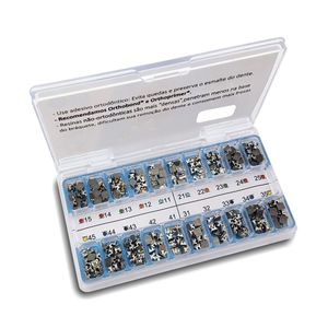 Kit de Bráquetes 10 Casos Roth Light 0.22 Gancho Canino
