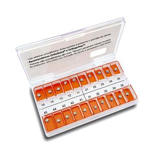 Kit de Bráquetes 01 Caso Prescrição Edgewise Slim 0.22 Morelli