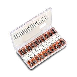 Kit de Bráquetes 10 Casos Edgewise Slim Max 0.22 Morelli