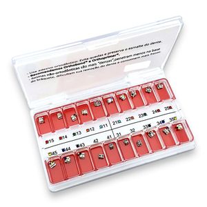 Kit de Bráquetes 01 Caso MBT Standard 0.22 Gancho Canino