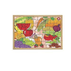 Quebra-Cabeça Frutas e Legumes 55 Peças