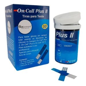 Aparelho de Glicemia + 50 Tiras On Call Plus