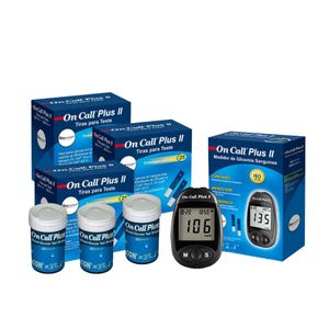 Aparelho de Glicemia + 150 Tiras On Call Plus II