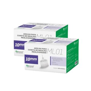 Kit Agulha para Caneta de Insulina 10mm 200un.