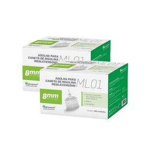 Kit Agulha para Caneta de Insulina 8mm 200un.