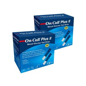 Tiras para Teste de Glicemia 100un. On Call Plus II