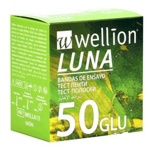 Tira para Teste de Glicemia Luna 50un. Wellion
