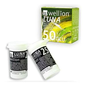 Tira para Teste de Glicemia Luna 50un. Wellion