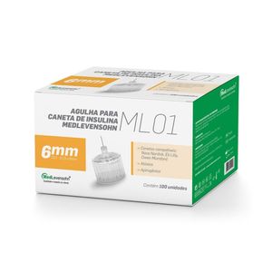 Agulha para Caneta de Insulina 6mm 100un. MedLevensohn